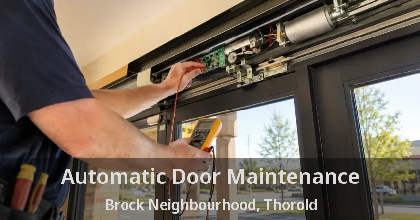 Automatic Door Maintenance Brock Neighbourhood, Thorold - ON