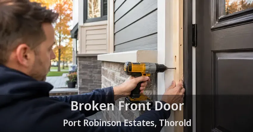 Broken Front Door Port Robinson Estates, Thorold - ON