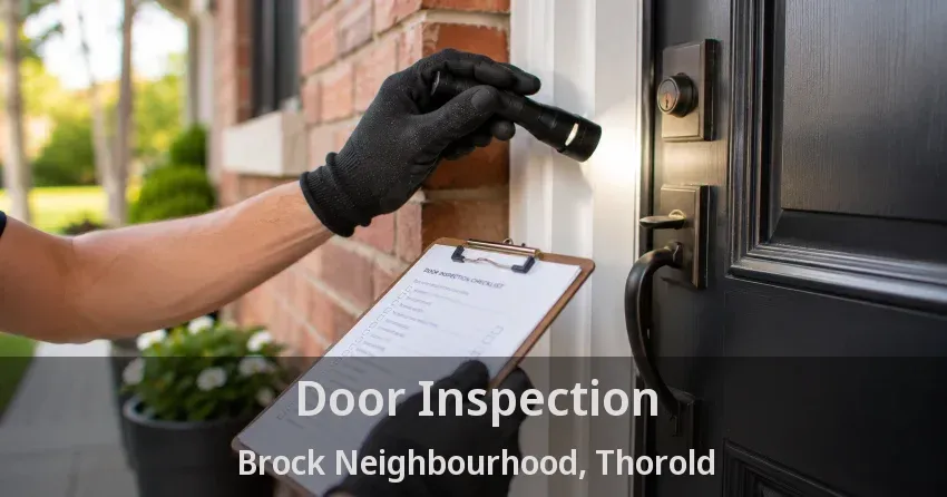 Door Inspection Brock Neighbourhood, Thorold - ON
