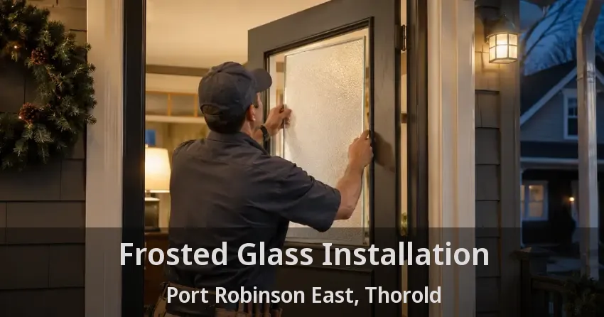 Frosted Glass Installation Port Robinson East, Thorold - ON