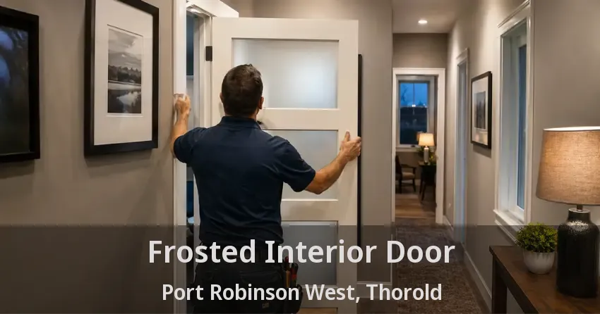 Frosted Interior Door Port Robinson West, Thorold - ON