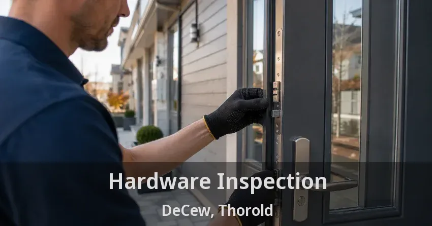 Hardware Inspection DeCew, Thorold - ON