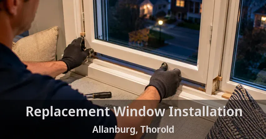 Replacement Window Installation Allanburg, Thorold - ON