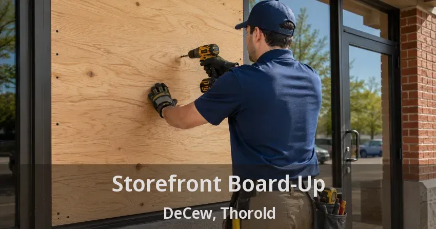 Storefront Board-Up DeCew, Thorold - ON