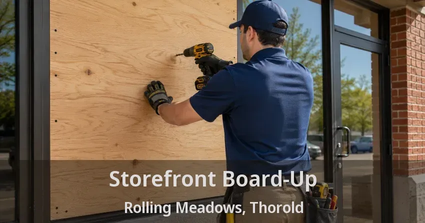 Storefront Board-Up Rolling Meadows, Thorold - ON