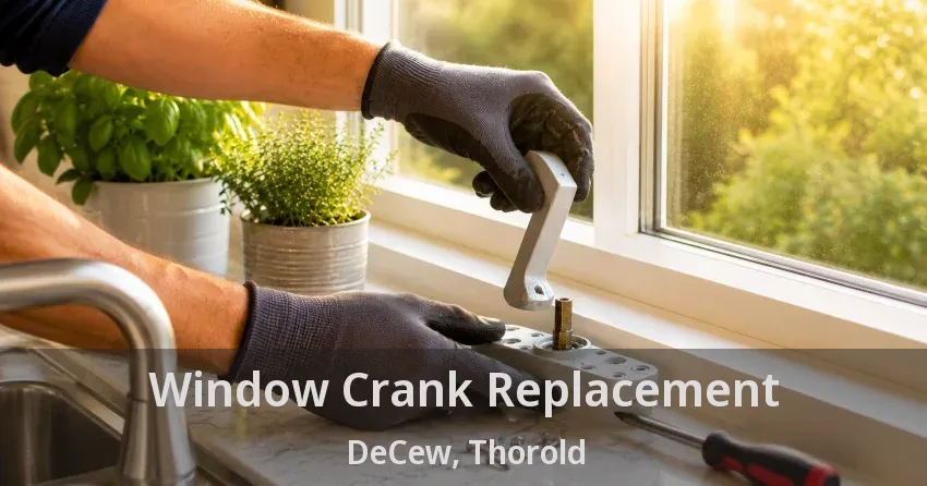 Window Crank Replacement DeCew, Thorold - ON