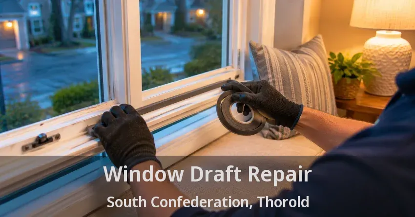 Window Draft Repair South Confederation, Thorold - ON
