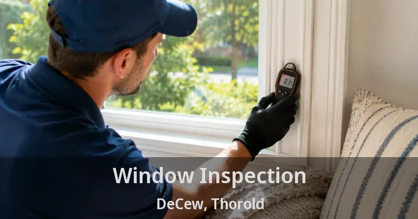 Window Inspection DeCew, Thorold - ON