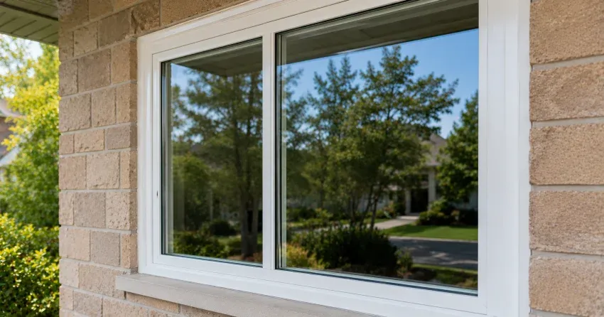 technician installing new insulated glass unit in window frame in Confederation Heights, Thorold