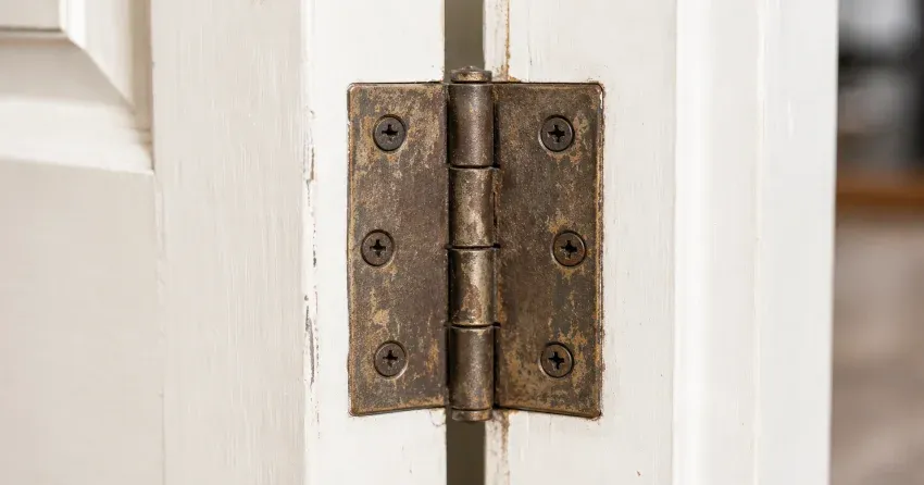 technician adjusting a sagging door hinge in Turners Corners, Thorold